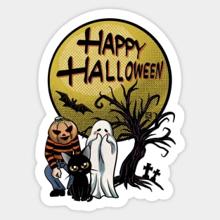 Happy Halloween Friends Sticker